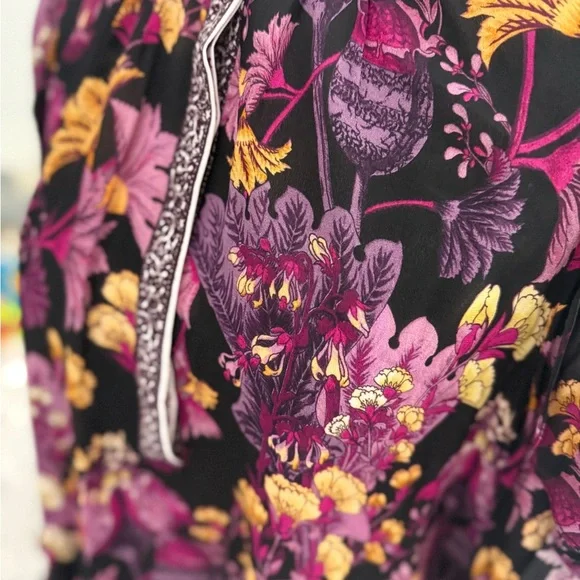 Kobi Halperin Floral Blouse - Black and Purple - Picture 16 of 16